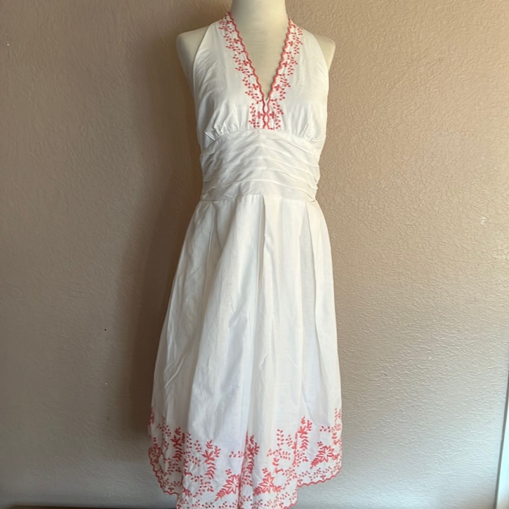 Robbie Bee Embroidered halter Beauty Size 14